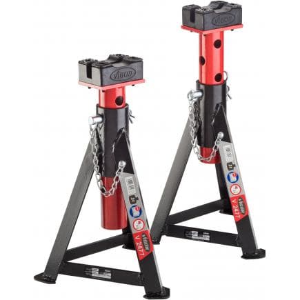VIGOR V2477 - Jeu de cric chandelles 3 tonnes (2 pcs.)