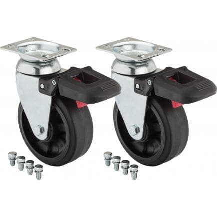 VIGOR V4814-2 - Roulette pivotante (paire) pour chariots à outils Série XL / Série XL Spécial et établis