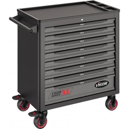 VIGOR V4481 - Chariot à outils Série XL, plan de travail en plastique (vide)