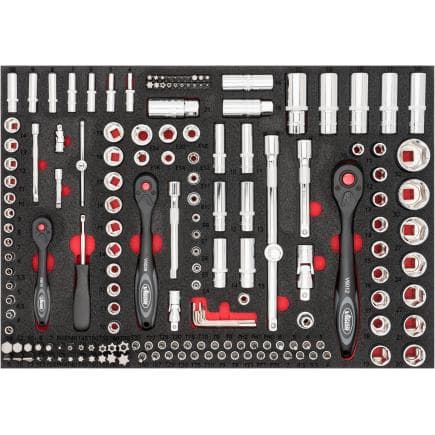 VIGOR V4188 - Jeu d'outils à douilles (172 pcs.)
