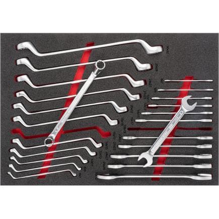 VIGOR V6808 - Jeu de clés à fourche doubles et de clés mixtes (24 pcs.)