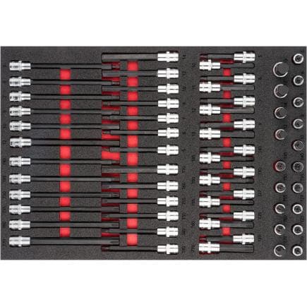 VIGOR V6809 - Jeu de douilles mâles (62 pcs.)