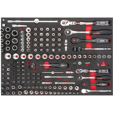 VIGOR V6821 - Jeu de clés à douille (165 pcs.)