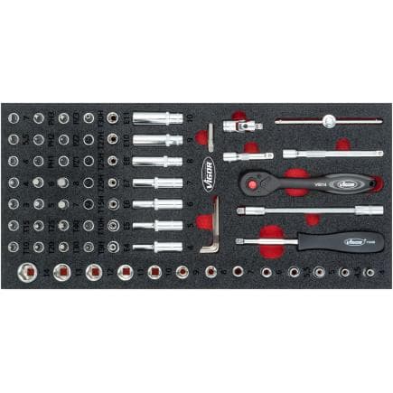 VIGOR V4971 - Jeu d'outils à douilles (67 pcs.)