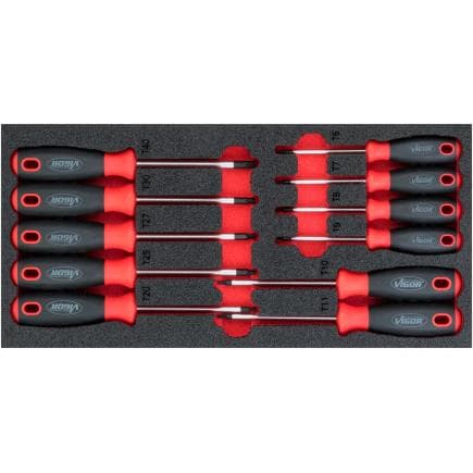 VIGOR V4991 - Jeu de tournevis TORX® (11 pcs)