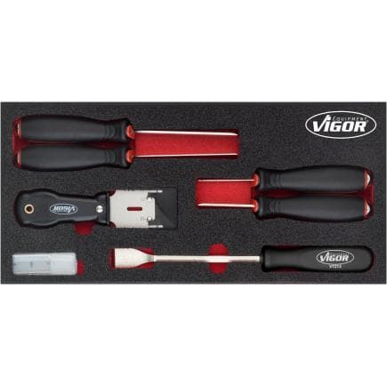 VIGOR V5017 - Jeu de grattoirs (16 pcs)
