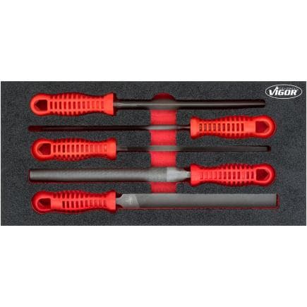 VIGOR V5072 - Jeu de limes (5 pcs)