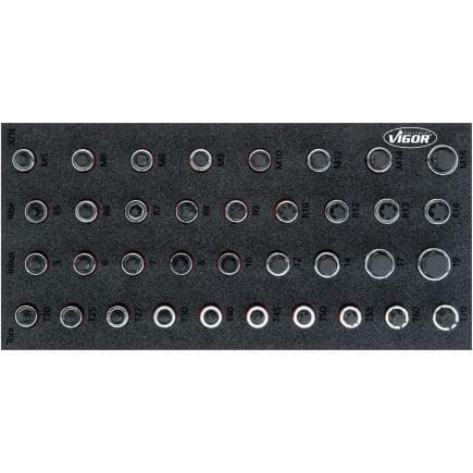 VIGOR V5099 - Jeu de douilles tournevis 1/2" (36 pcs.)
