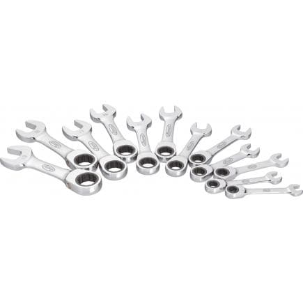 VIGOR V2821 - Jeu de clés mixtes à cliquet, courtes (12 pcs.)