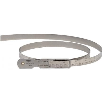 VOGEL 181801 - Circumference measuring tape "UFM" stainless laser engraved