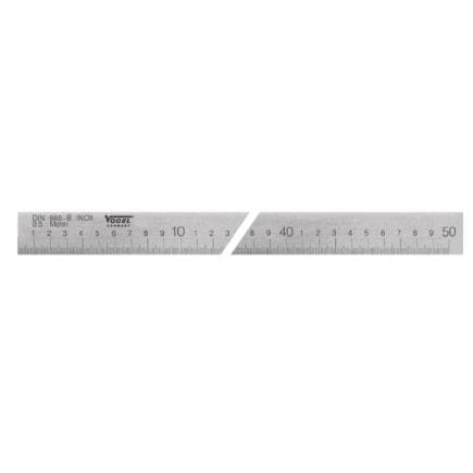 VOGEL 1692010100 - Precision graduated straight edge DIN 866/B