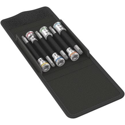 WERA 05003185001 - Jeu de douille-embouts TORX® 3/8" avec fonction de retenue (6 pcs.)
