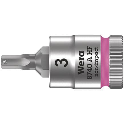 WERA 05003332001 - Douille-embout 1/4" pour vis à six pans creux avec fonction de retenue
