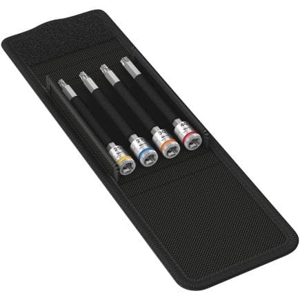 WERA 05003375001 - Jeu de douille-embouts TORX® 1/4" avec fonction de retenue (4 pcs.)