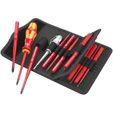 WERA 05003484001 - Jeu de tournevis interchangeables extra slim VDE (16 pcs.)