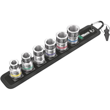 WERA 05003995001 - Jeu de douilles 1/2" avec fonction de retenue (7 pcs.)