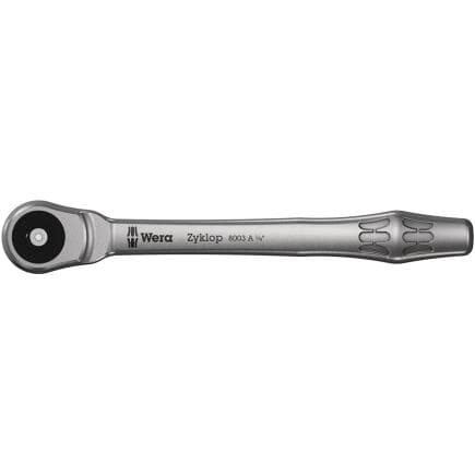 WERA 05004003001 - Cliquet Metal avec carré mâle traversant 1/4"