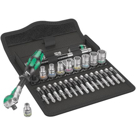 WERA 05004016001 - Jeu cliquet Speed et douille 1/4" métrique (28 pcs.)