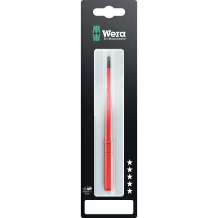 WERA 05004447001 - Tournevis Pozidriv PlusMinus interchangeable VDE (emballage libre-service)