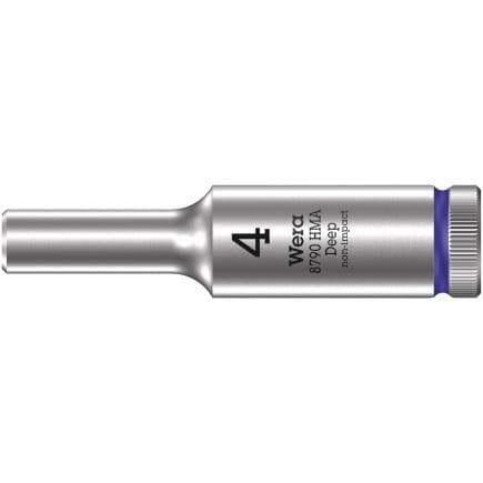WERA 05004503001 - Douille longue à emmanchement 1/4"