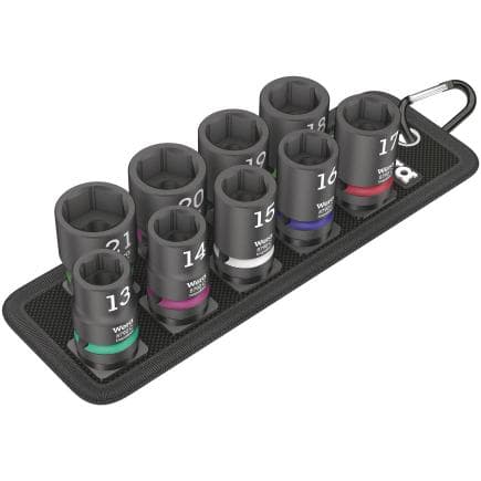 WERA 05004580001 - Jeu de douilles 1/2" impact (10 pcs.)
