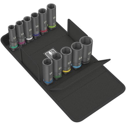 WERA 05004841001 - Jeu de douille 1/2" impact longue (11 pcs.)