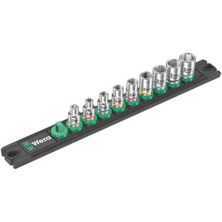 WERA 05005400001 - Barre magnétique pour douilles 1/4" (9 pcs.)