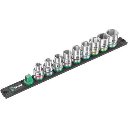 WERA 05005480001 - Barre magnétique pour douilles 1/2" pouces (9 pcs.)