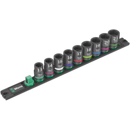 WERA 05005490001 - Barre magnétique pour douilles impact 1/2" (9 pcs.)