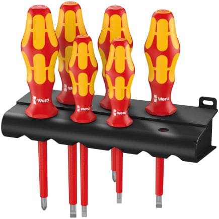 WERA 05006145001 - Jeu de tournevis VDE avec rack (6 pcs.)
