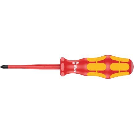 WERA 05006450001 - Tournevis VDE isolé pour vis cruciformes avec lame à diamètre réduit