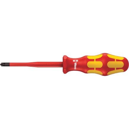 WERA 05006465001 - Tournevis VDE isolé pour vis PlusMinus Pozidriv/à fente avec lame à diamètre réduit