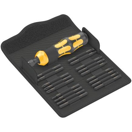 WERA 05018111001 - Jeu de tournevis à percussion et d'embouts (19 pcs.)