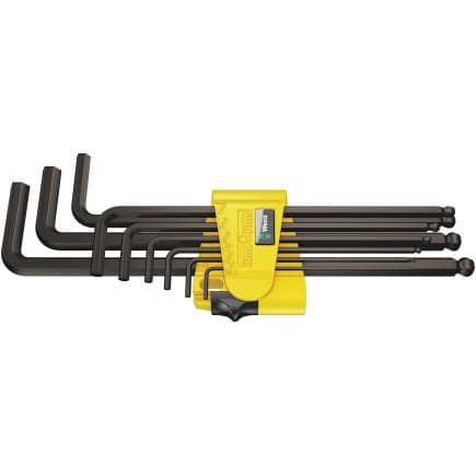 WERA 05022171001 - Jeu de clés mâles coudées pouces (9 pcs.)
