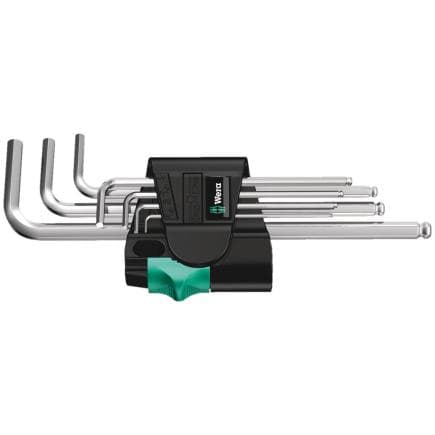 WERA 05022181001 - Jeu de clés mâles coudées métrique chromées (7 pcs.)
