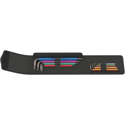 WERA 05022639001 - Jeu de clés mâles coudées pouces multicolour (9 pcs.)