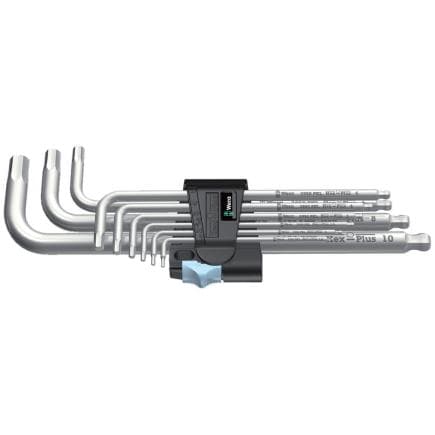 WERA 05022720001 - Jeu de clés mâles coudées métrique acier inoxydable (9 pcs.)