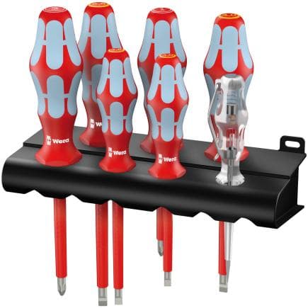 WERA 05022728001 - Jeu de tournevis acier inoxydable et rack (7 pcs.)