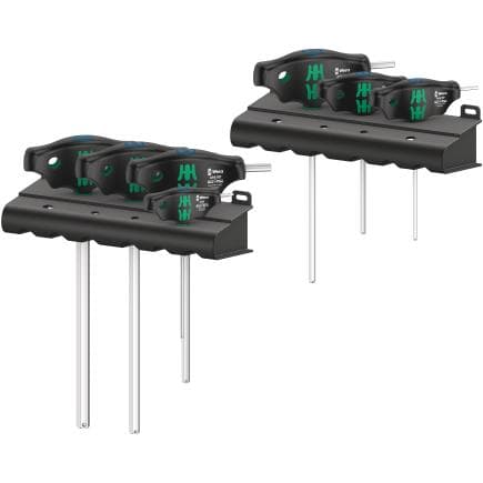 WERA 05023450001 - Jeu de tournevis à manche en T avec fonction de retenue (7 pcs.)