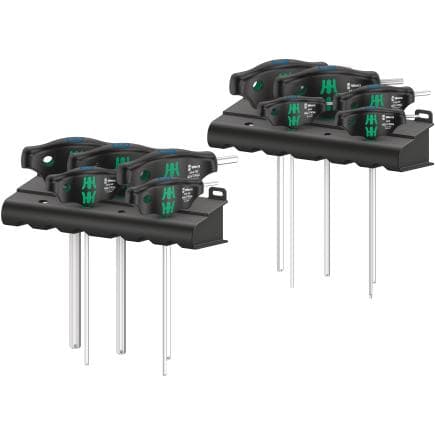 WERA 05023451001 - Jeu de tournevis pouces à manche en T avec fonction de retenue (10 pcs.)