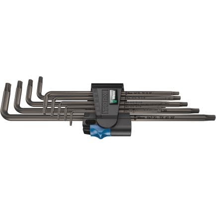 WERA 05024450001 - Clés mâles coudées TORX® longue avec fonction de retenue (9 pcs.)