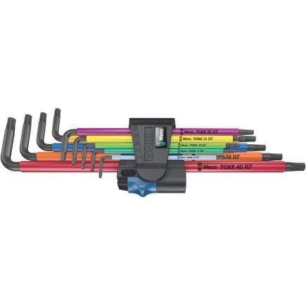WERA 05024470001 - Jeu de clés mâles coudées multicolour TORX® longue avec fonction de retenue (9 pcs.)
