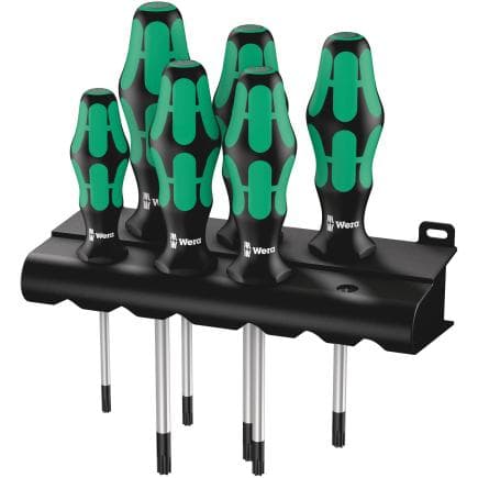 WERA 05028062001 - Jeu de tournevis TORX® avec fonction de retenue et rack (6 pcs.)