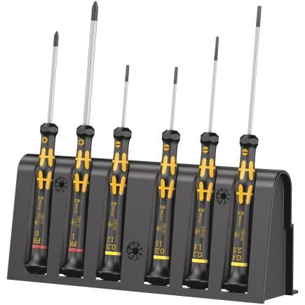 WERA 05030170001 - Jeu de tournevis électronicien et rack (6 pcs.)