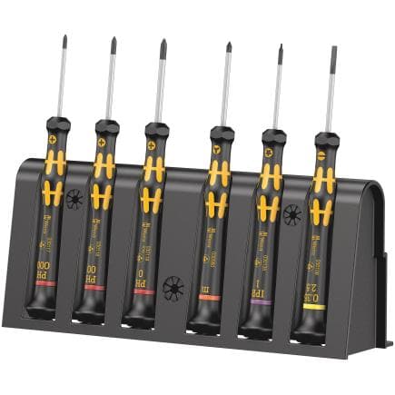 WERA 05030180001 - Jeu de tournevis électronicien et rack (6 pcs.)