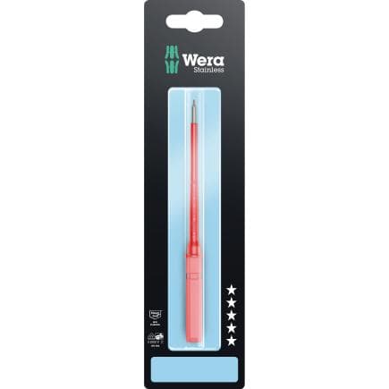 WERA 05033630001 - Lame interchangeable TORX® en acier inoxydable VDE (emballage libre-service)