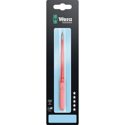 WERA 05033655001 - Lame interchangeable Pozidriv en acier inoxydable VDE (emballage libre-service)