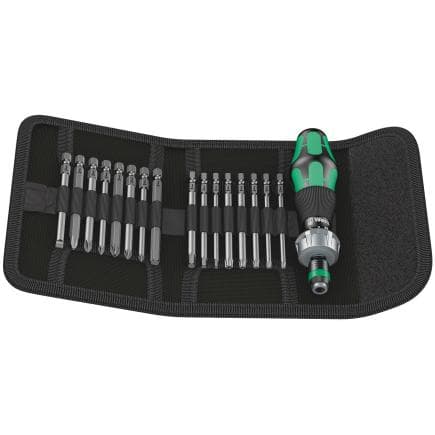 WERA 05051040001 - Jeu de tournevis à cliquet et d'embouts (17 pcs.)