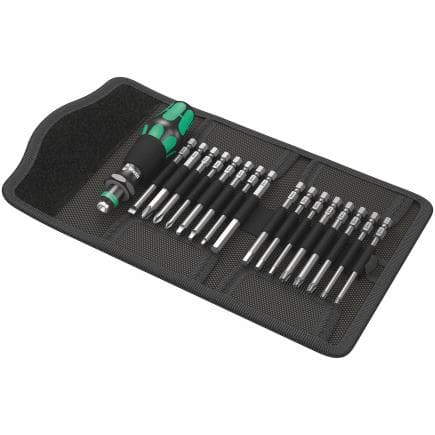 WERA 05051042001 - Jeu de tournevis à cliquet et d'embouts pouces (17 pcs.)