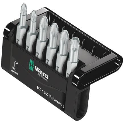 WERA 05056471001 - Jeu de embouts Pozidriv (6 pcs.)